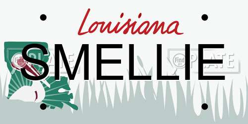 SMELLIE Louisiana License Plate