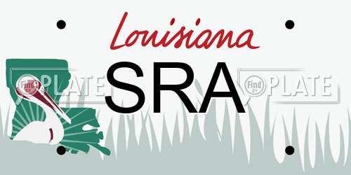 SRA Louisiana License Plate