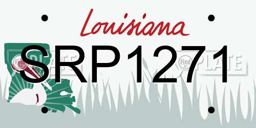 SRP1271 Louisiana License Plate
