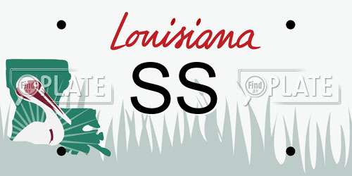 SS Louisiana License Plate