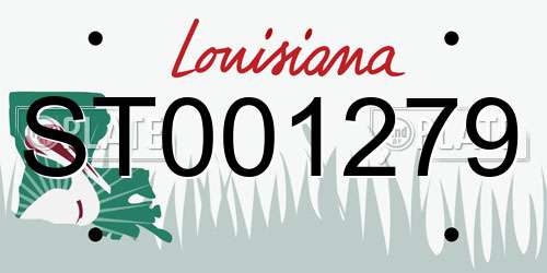 ST001279 Louisiana License Plate