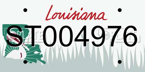 ST004976 Louisiana License Plate