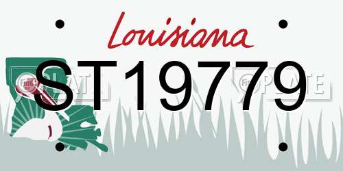 ST19779 Louisiana License Plate