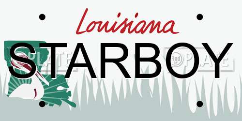 STARBOY Louisiana License Plate