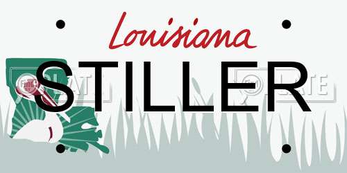 STILLER Louisiana License Plate