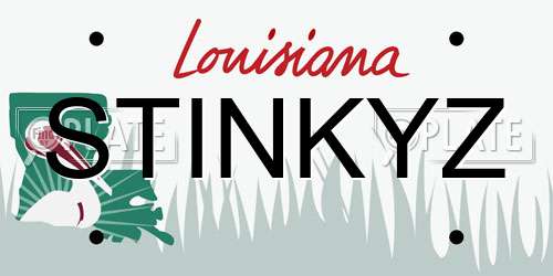 STINKYZ Louisiana License Plate
