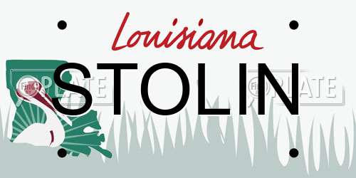 STOLIN Louisiana License Plate