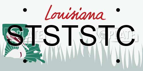 STSTSTC Louisiana License Plate