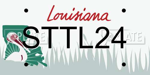 STTL24 Louisiana License Plate