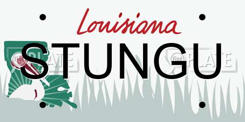 STUNGU Louisiana License Plate
