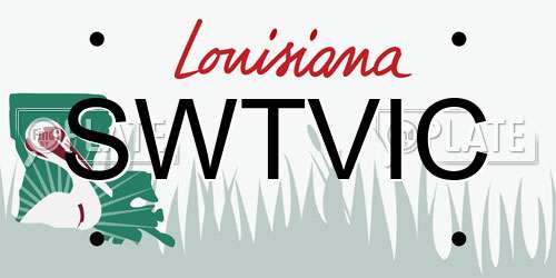 SWTVIC Louisiana License Plate