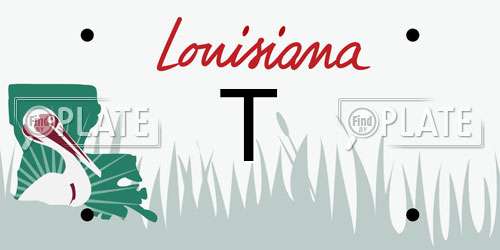 T Louisiana License Plate
