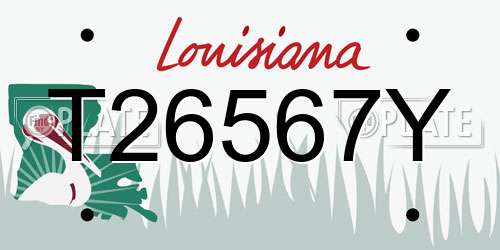 T26567Y Louisiana License Plate