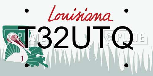 T32UTQ Louisiana License Plate