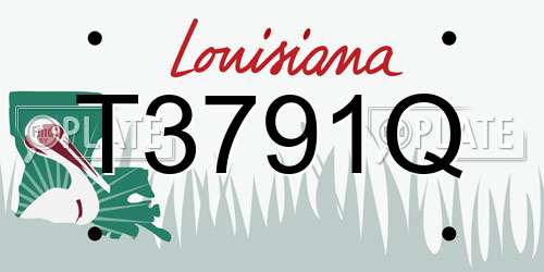 T3791Q Louisiana License Plate