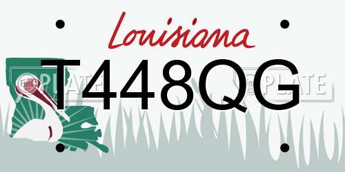 T448QG Louisiana License Plate