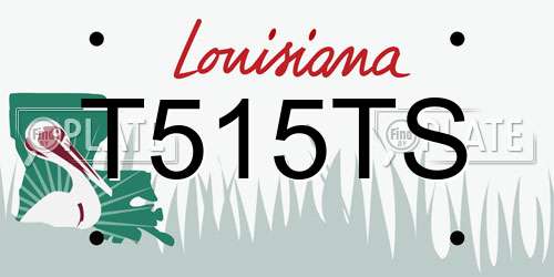 T515TS Louisiana License Plate