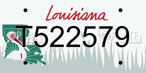 T522579 Louisiana License Plate