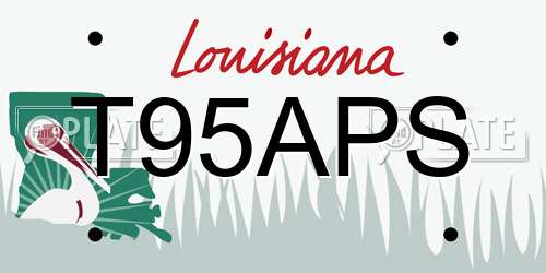 T95APS Louisiana License Plate