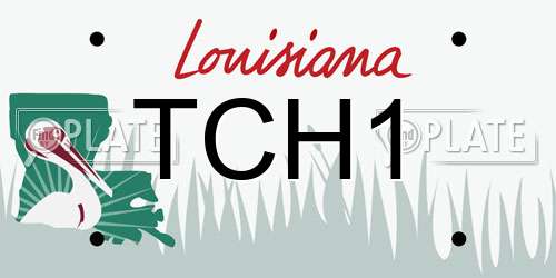 TCH1 Louisiana License Plate