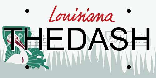 THEDASH Louisiana License Plate