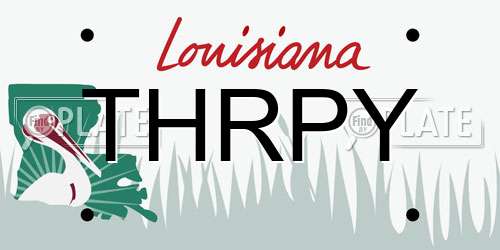 THRPY Louisiana License Plate
