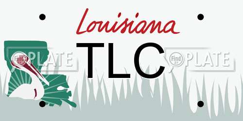 TLC Louisiana License Plate