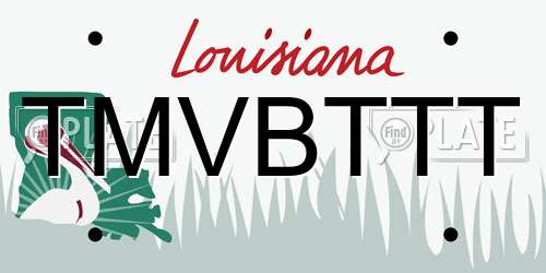 TMVBTTT Louisiana License Plate