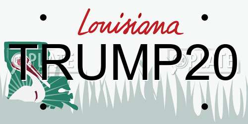 TRUMP20 Louisiana License Plate