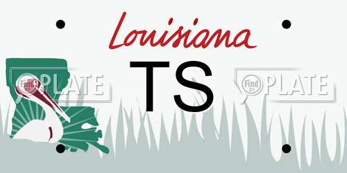 TS Louisiana License Plate