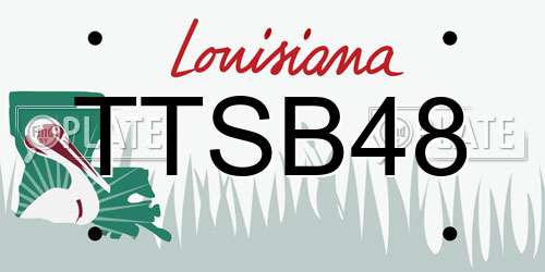 TTSB48 Louisiana License Plate