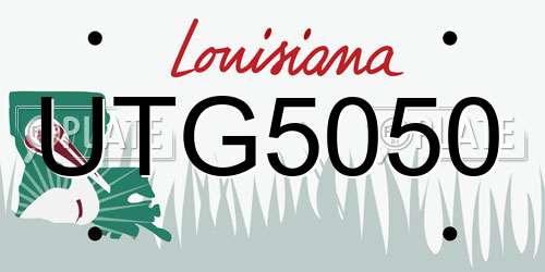 UTG5050 Louisiana License Plate
