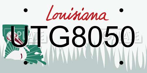 UTG8050 Louisiana License Plate