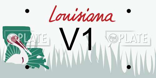 V1 Louisiana License Plate