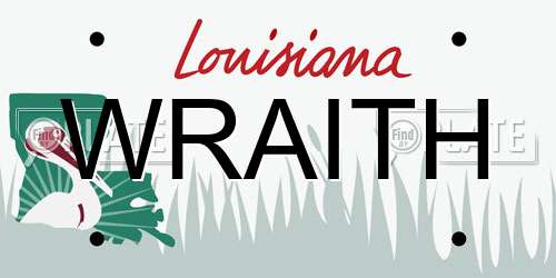WRAITH Louisiana License Plate