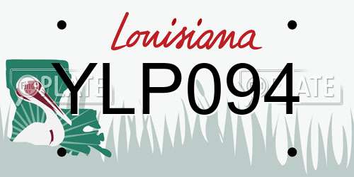 YLP094 Louisiana License Plate