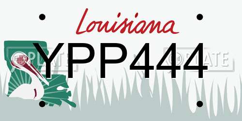 YPP444 Louisiana License Plate