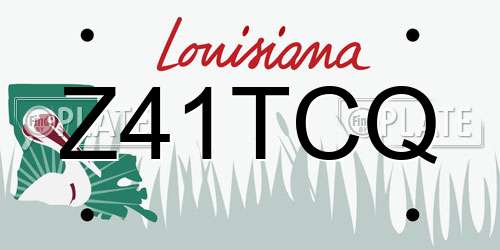 Z41TCQ Louisiana License Plate