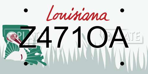 Z471OA Louisiana License Plate