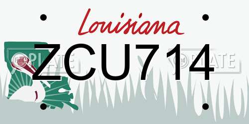 ZCU714 Louisiana License Plate
