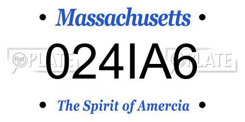 024IA6 Massachusetts License Plate