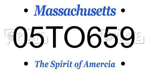 05TO659 Massachusetts License Plate