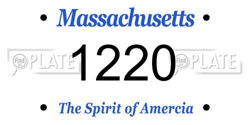 1220 Massachusetts License Plate