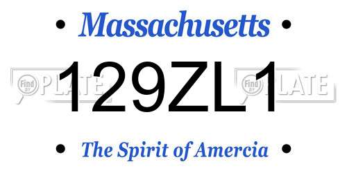 129ZL1 Massachusetts License Plate