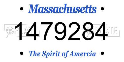 1479284 Massachusetts License Plate