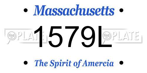 1579L Massachusetts License Plate
