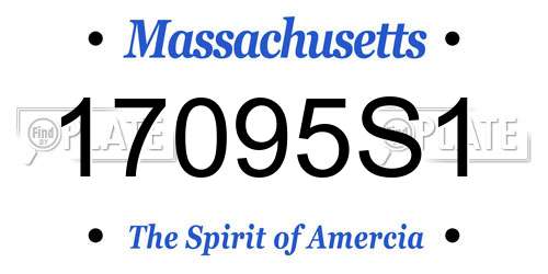 17095S1 Massachusetts License Plate