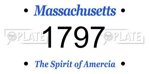1797 Massachusetts License Plate