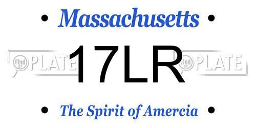 17LR Massachusetts License Plate