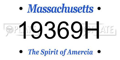 19369H Massachusetts License Plate